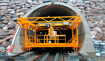 Carro auxiliar para el túnel de Pajares.